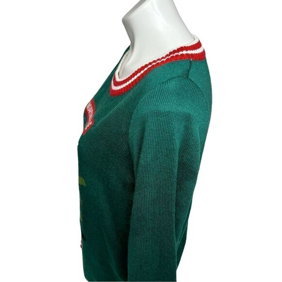 Tipsy Elves pole dancing Santa ugly Christmas sweater size M - Picture 7 of 12